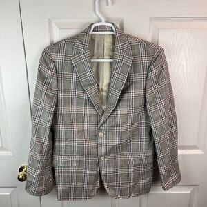Men's Samuelsohn Beckett Plaid Wool Silk Blazer